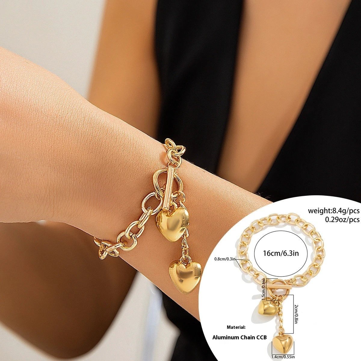 Thick Chain Lock and Key Pendant Necklace - Trendy Fashion Jewelry - MANDOTOS