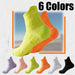 TrailBliss Women's Crew Socks - 6 Pairs Cushioned Compression, Anti-Odor & Breathable for Hiking, Running, Fitness, and Cycling - MANDOTOS