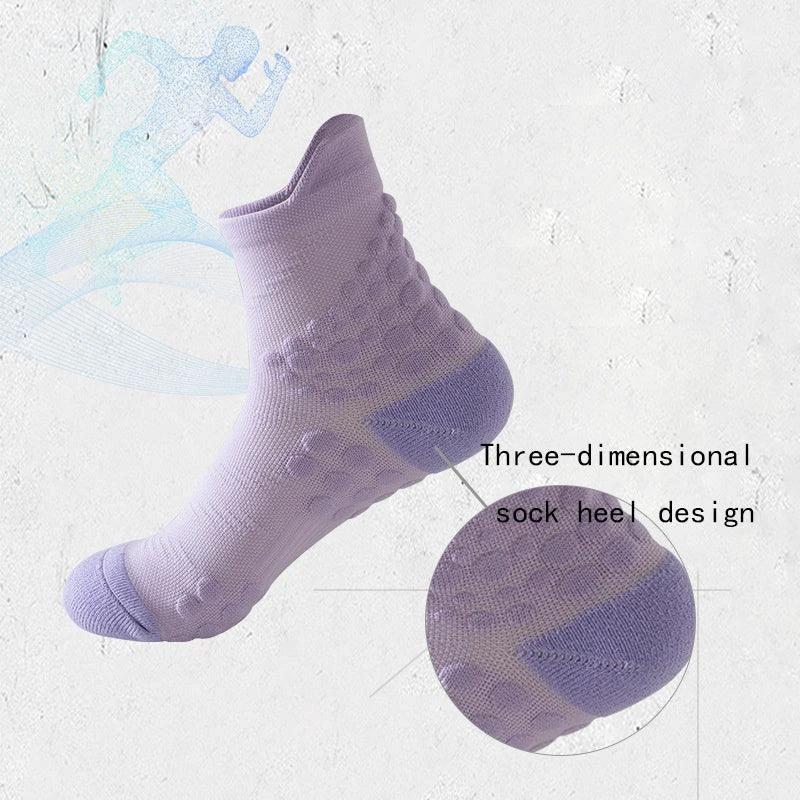 TrailBliss Women's Crew Socks - 6 Pairs Cushioned Compression, Anti-Odor & Breathable for Hiking, Running, Fitness, and Cycling - MANDOTOS