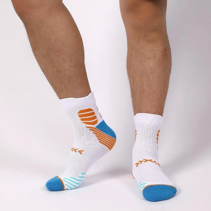 Trendy Sports Socks by [Brand Name] - 6 Pairs of Moisture-Wicking Ankle Socks for Running & Hiking - MANDOTOS