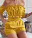 Two Pieces Of Short Sleeve Shorts For Women - MANDOTOS