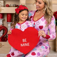 Valentine's Day Love Print Pajamas - Parent Child Matching Set - MANDOTOS