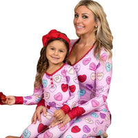 Valentine's Day Love Print Pajamas - Parent Child Matching Set - MANDOTOS