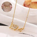 Valentines Day Gift New Titanium Steel Necklace Fashion New Love Smart Necklace Female Clavicle Chain Fashion Jewelry Woman - MANDOTOS