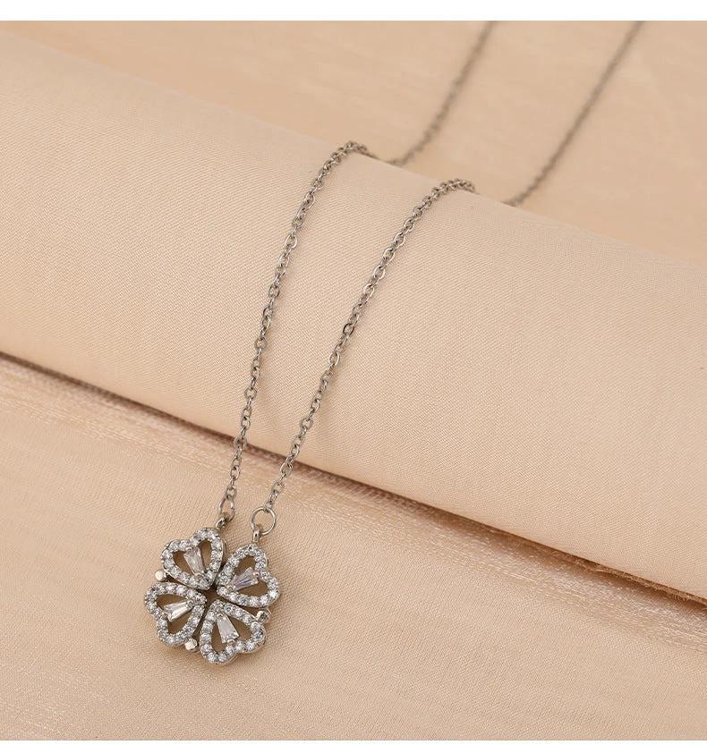 Variety Four-leaf Clover Non-fading Light Luxury Titanium Steel Necklace - MANDOTOS