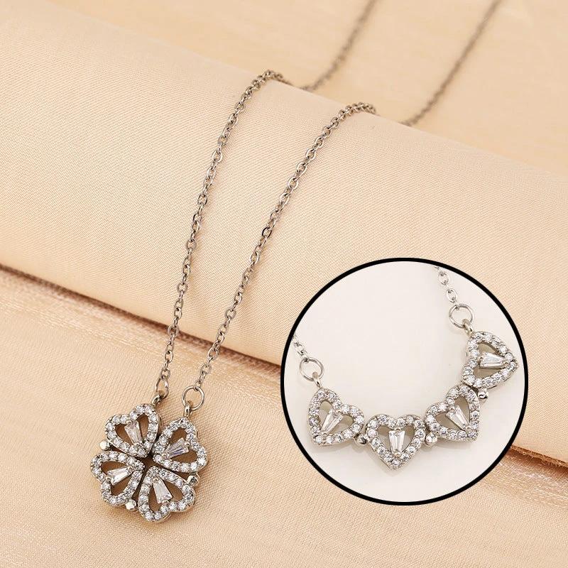 Variety Four-leaf Clover Non-fading Light Luxury Titanium Steel Necklace - MANDOTOS