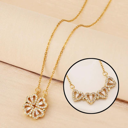 Variety Four-leaf Clover Non-fading Light Luxury Titanium Steel Necklace - MANDOTOS