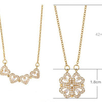 Mandotos luxury titanium steel necklace featuring a variety four-leaf clover design with a non-fading, light, elegant style.