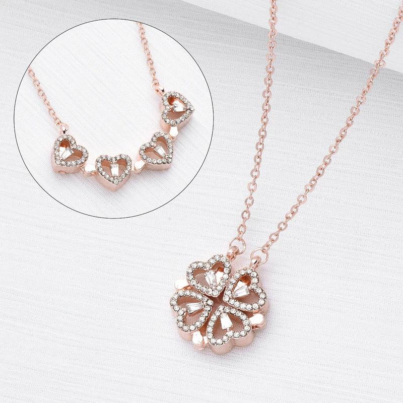 Variety Four-leaf Clover Non-fading Light Luxury Titanium Steel Necklace - MANDOTOS