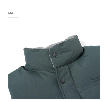 White Duck Down Vest - Ultra-Effective Three-Proof Jacket for Men - MANDOTOS