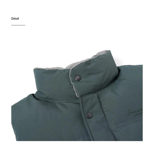 White Duck Down Vest - Ultra-Effective Three-Proof Jacket for Men - MANDOTOS