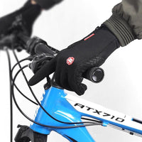 Mandotos winter gloves for riding with touchscreen fingertips, waterproof sliding design, fleece lining, suitable for motorcycle sports.
