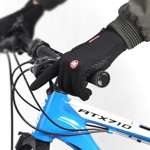 Winter Gloves Touch Screen Riding Motorcycle Sliding Waterproof Sports Gloves With Fleece - MANDOTOS