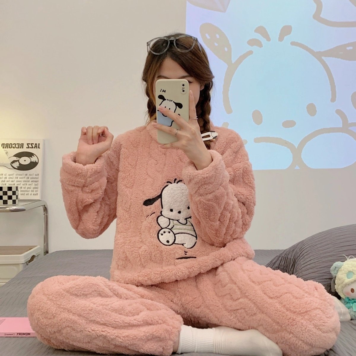 Winter Pajamas Set - Thickened Coral Velvet Warm Homewear - MANDOTOS
