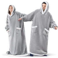 Winter TV Hoodie Blanket Winter Warm Home Clothes Women Men Oversized Pullover With Pockets - MANDOTOS