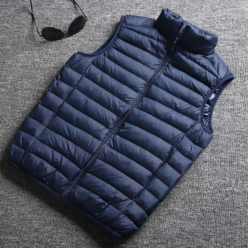Winter White Duck Down Ultralight Sleeveless Vest - Embrace Effortless Style & Warmth - MANDOTOS