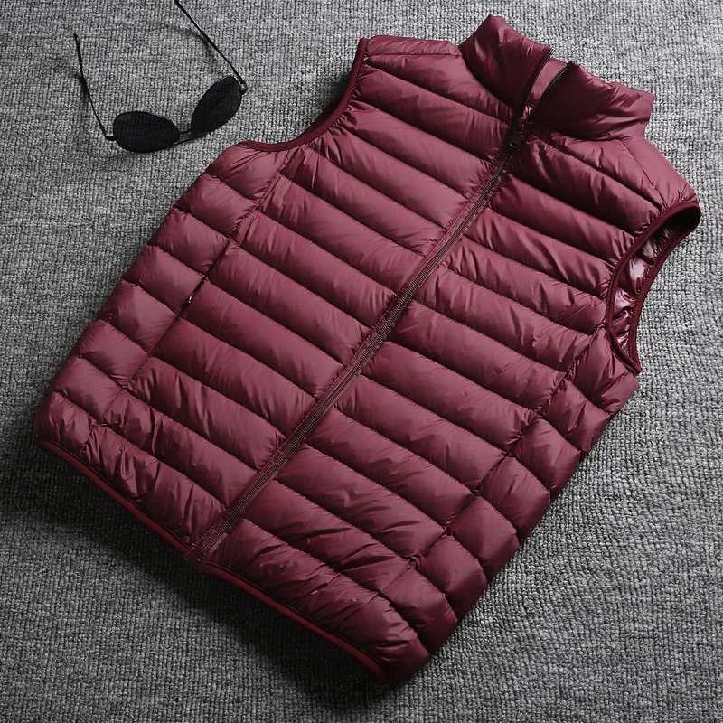 Winter White Duck Down Ultralight Sleeveless Vest - Embrace Effortless Style & Warmth - MANDOTOS