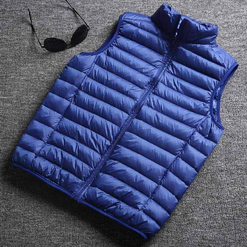 Winter White Duck Down Ultralight Sleeveless Vest - Embrace Effortless Style & Warmth - MANDOTOS