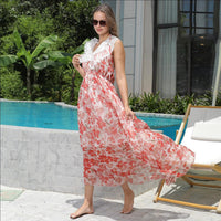 Women's simple fashion dress by MANDOTOS, lightweight and stylish, featuring a classic design perfect for casual or semi-formal wear.