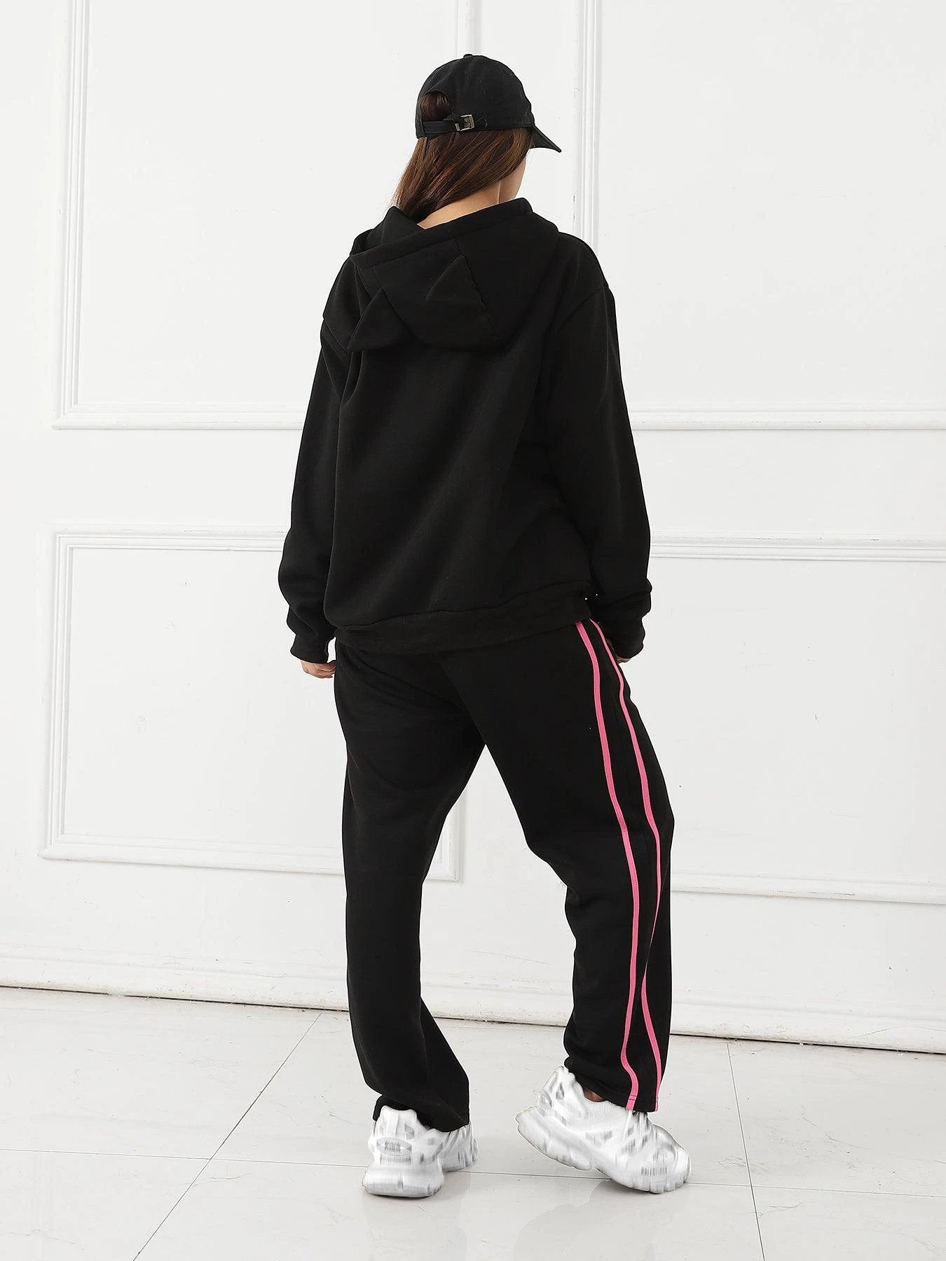 Women's Long Sleeved Hoodie Set - MANDOTOS