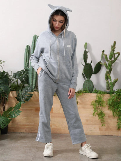 Women's Long Sleeved Hoodie Set - MANDOTOS