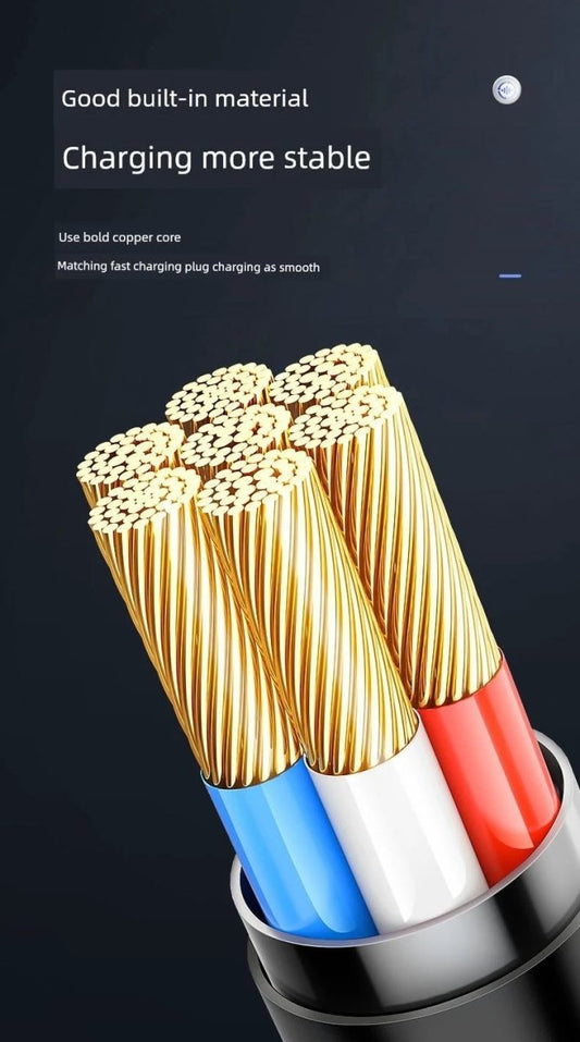 Double-Headed Typec Data Cable Mobile Phone Computer Car Universal Male-to-Male CTOC Flash Charging Cable 2 M Long Fast Charging - MANDOTOS