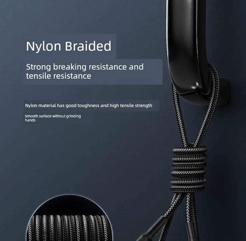 Double-Headed Typec Data Cable Mobile Phone Computer Car Universal Male-to-Male CTOC Flash Charging Cable 2 M Long Fast Charging - MANDOTOS