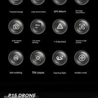 Mandotos HD drone for aerial photography with remote control, quadcopter design and camera mounted for high-quality images.