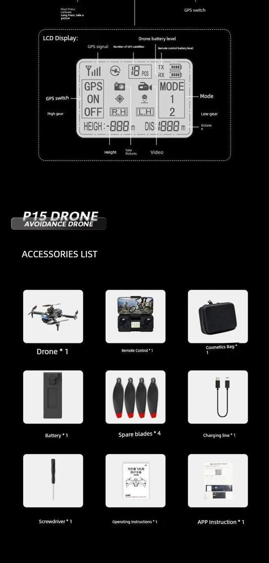 HD Drone for Aerial Photography - Remote Control Quadcopter - MANDOTOS