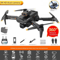 MANDOTOS HD drone for aerial photography with remote control, quadcopter design and camera mounted for capturing high-quality images.