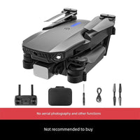 MANDOTOS HD drone for aerial photography, remote control quadcopter with camera and four rotors in flight.