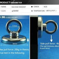 Mandotos Dual Power Treasure Magnets with magnetic and mechanical features, designed for secure treasure retrieval and exploration.