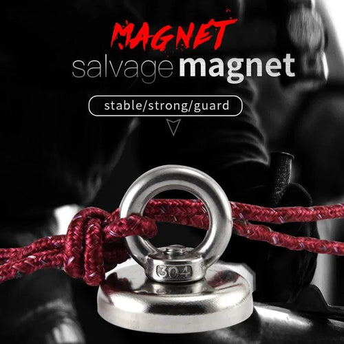 Mandotos Dual Power Treasure Magnets with magnetic and mechanical features, designed for secure treasure retrieval.