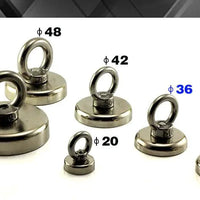 Mandotos Dual Power Treasure Magnets with strong magnetic tips and dual power design for retrieving metal objects in various settings.