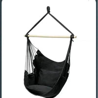Mandotos Easy-Install Indoor Outdoor Swing Chair with cushioned seat and sturdy frame, perfect for relaxing indoors or outside.