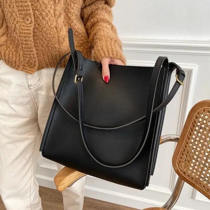Olives Vegan Leather Tote - MANDOTOS