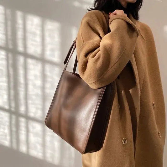 Olives Vegan Leather Tote - MANDOTOS