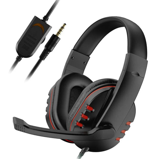3.5mm Wired Gaming Headphones Game Headset Noise Cancelling Earphone with Microphone Volume Control for PS4 Play Station 4 PC - MANDOTOS