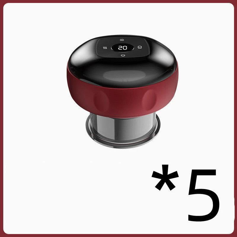 Mandotos electric cupping massage device for vacuum therapy, showing ergonomic design and suction cups in use.