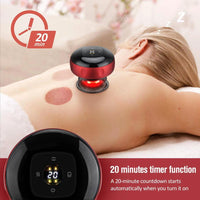 Mandotos electric cupping massage device for vacuum therapy, showcasing its sleek design and multiple treatment cups.
