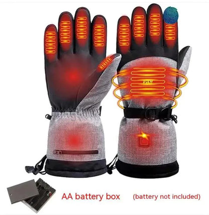 Electric Heated Gloves - Skiing Motorcycle Touchscreen Rechargeable - MANDOTOS
