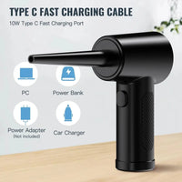 Mandotos electronic air duster handheld cleaning tool with a trigger and nozzle for dust removal from electronics and surfaces.