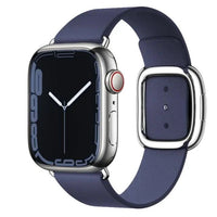 Elegant leather strap by MANDOTOS featuring a sleek design and smooth finish, ideal for watches or accessories.