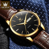 Mandotos elegant leather timepiece featuring a classic watch with a leather strap and sleek dial design for men or women.