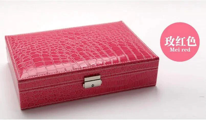 Elegant Leather Vanity Case - MANDOTOS
