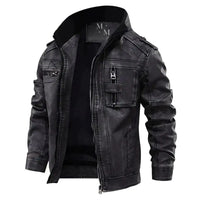 Elegant premium leather jacket by MANDOTOS, featuring a sleek design, high-quality craftsmanship, and classic style.