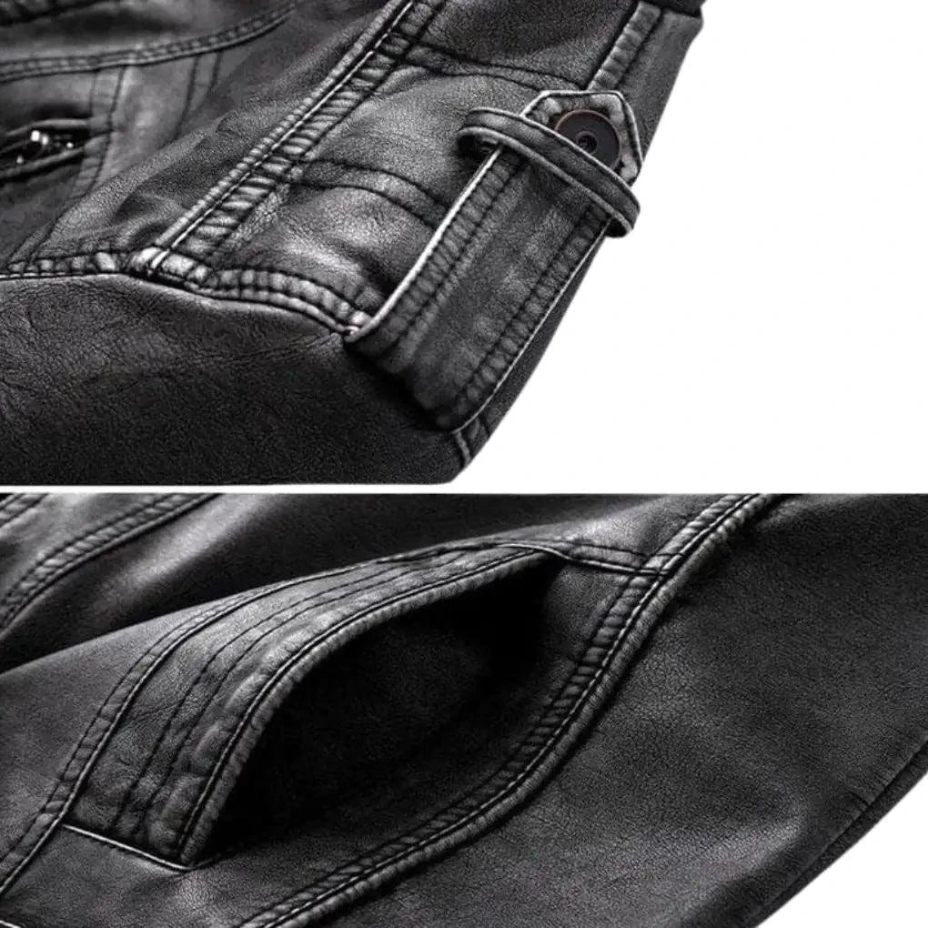 Elegant Premium Leather Jacket - MANDOTOS