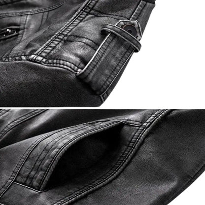 Elegant Premium Leather Jacket - MANDOTOS