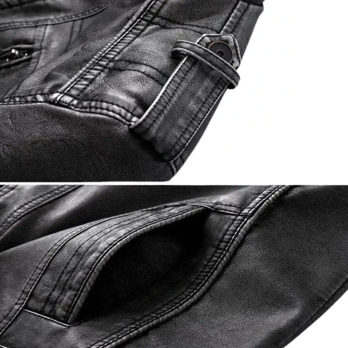 Elegant Premium Leather Jacket - MANDOTOS