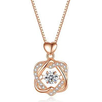 Elegant Rose Gold Heart Necklace - MANDOTOS